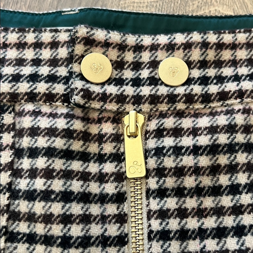 Scotch & Soda Miniskirt In Heritage Check Brown . Size L - Picture 6 of 15